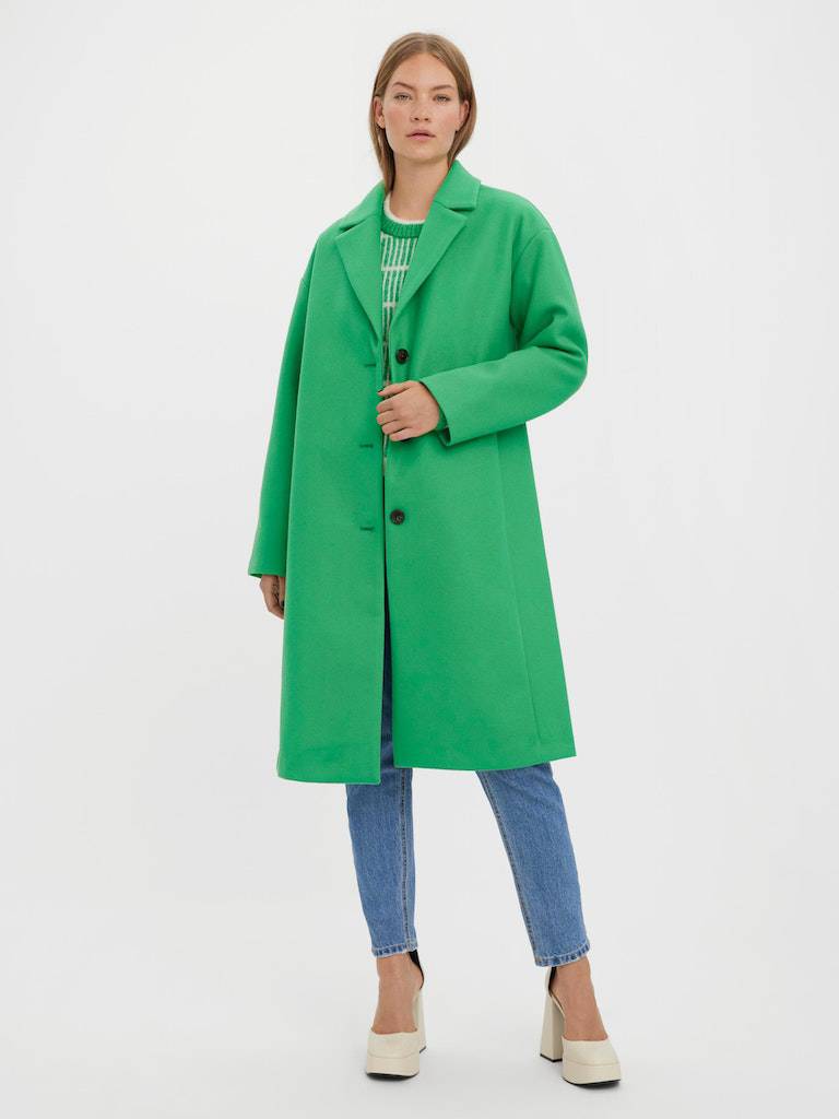 Vmfortunelyon Long Coat Boos- koop Jassen van Vero moda bij Tweemeisjes