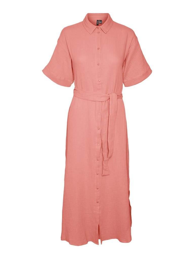 Vmnatali Nia 2/4 Calf Tetra Shirt Dress - koop Jurken van Vero moda bij Meisjes Brugge