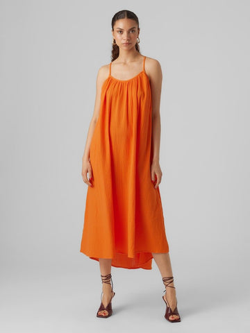 Vmnatali Nia Singlet 7/8 Tetra Dress- koop Jurken van Vero moda bij Tweemeisjes