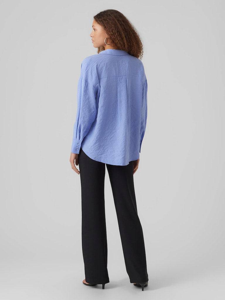 Vmqueeny Ls Oversize Shirt Noos- koop Shirts van Vero moda bij Tweemeisjes