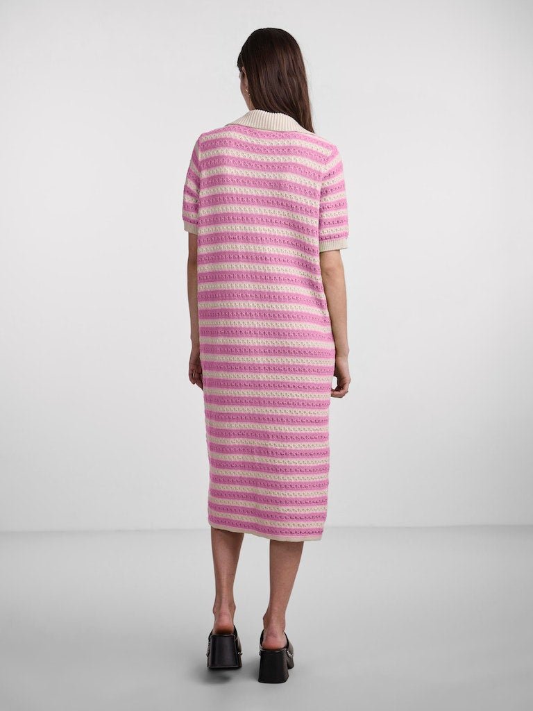 Yascroc Midi Knit Dress Noos- koop Jurken van Y.A.S bij Tweemeisjes