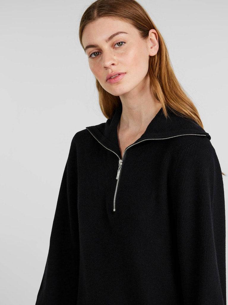 Yasdalma Ls Zip Knit Dress Noos- koop Jurken van Y.A.S bij Tweemeisjes