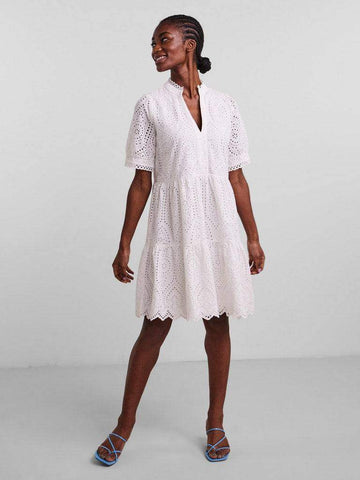 Star White Jurken - Yasholi Ss Dress Noos van Y.A.S