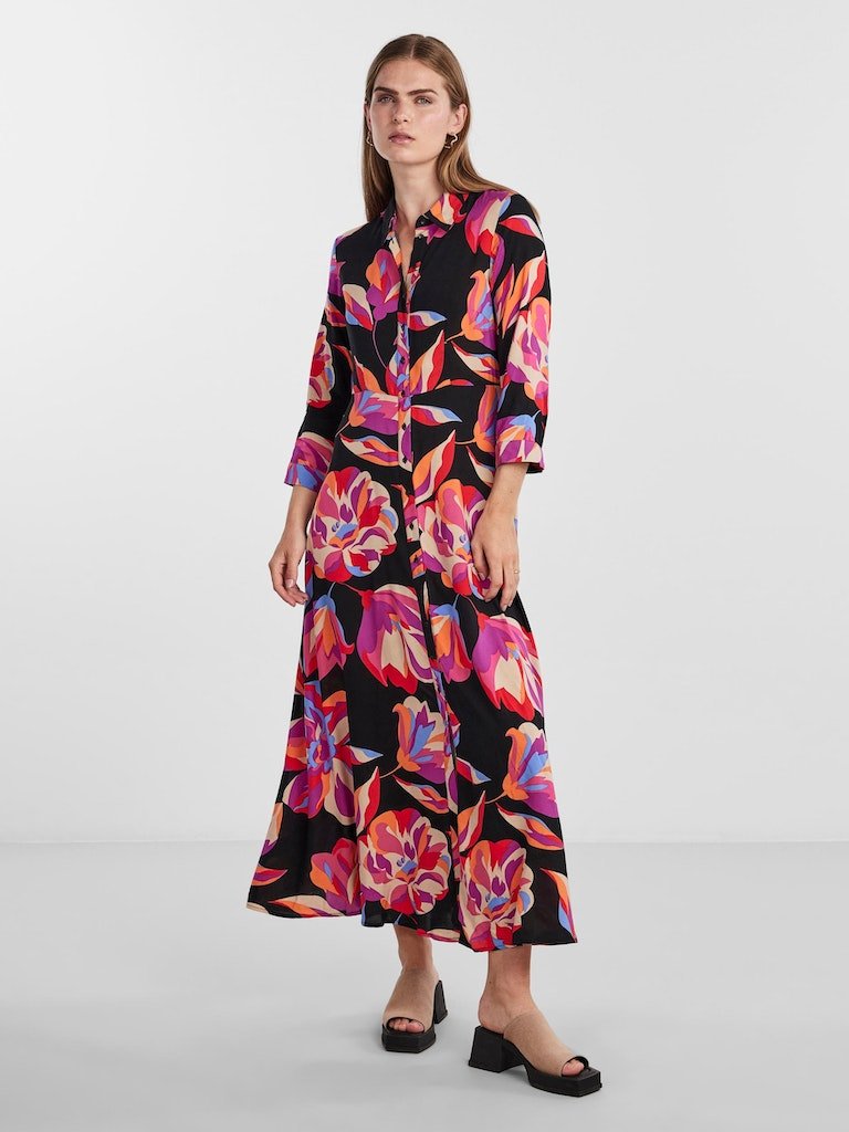 Yassavanna Long Shirt Dress Noos - AW23- koop Jurken van Y.A.S bij Tweemeisjes
