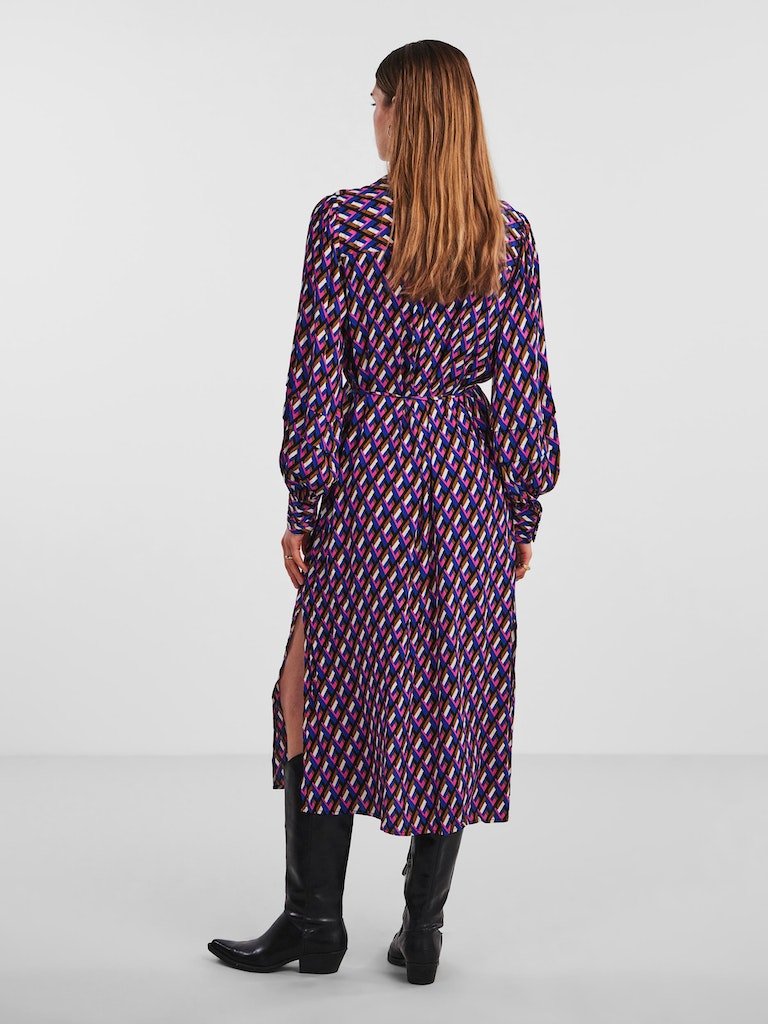 Yaszagga Ls Midi Shirt Dress- koop Jurken van Y.A.S bij Tweemeisjes