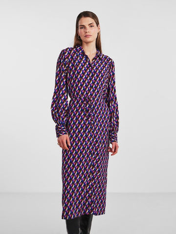 Yaszagga Ls Midi Shirt Dress- koop Jurken van Y.A.S bij Tweemeisjes