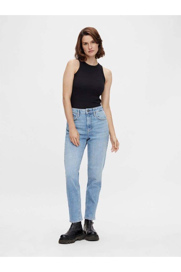 Light Blue Denim Jeans - Yaszeo Mw Girlfriend Ankle Jeans Noos light blue denim van Y.A.S